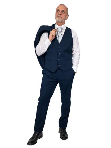 Abito cerimonia uomo giovanile elegante per matrimonio slim fit Drop 8