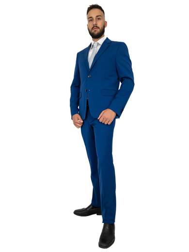 Abito cerimonia uomo giovanile elegante per matrimonio slim fit Drop 8