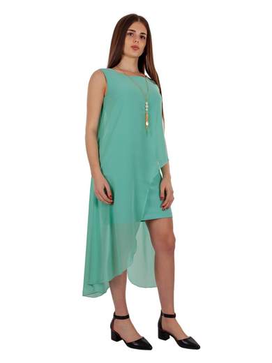 RINASCIMENTO Abito Donna A Tubino Elegante Corto Con Volant