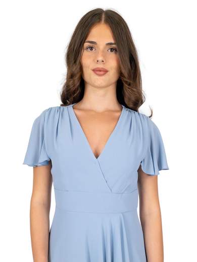 STRABELLO CERIMONIA Abito da cerimonia lungo stile impero con spacco frontale A29599-4042-ALIDA-CURVY