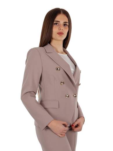 RINASCIMENTO Blazer Donna Elegante Corto Doppiopetto Rinascimento