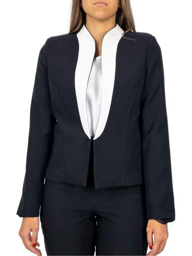 RINASCIMENTO Blazer Donna Giacca Elegante Corto Di Rinascimento Tessuto Tecnico