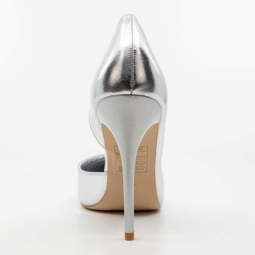 Décolleté argento eleganti con tacco a spillo 10 cm