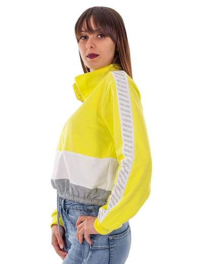 STRABELLO Felpa corta donna con zip MDL1006