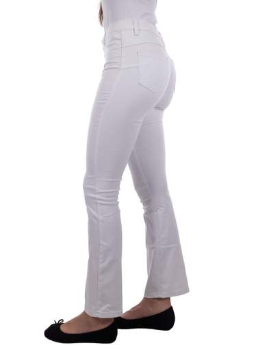 Jeans a zampa chiari bootcut elasticizzati donna estivi push up