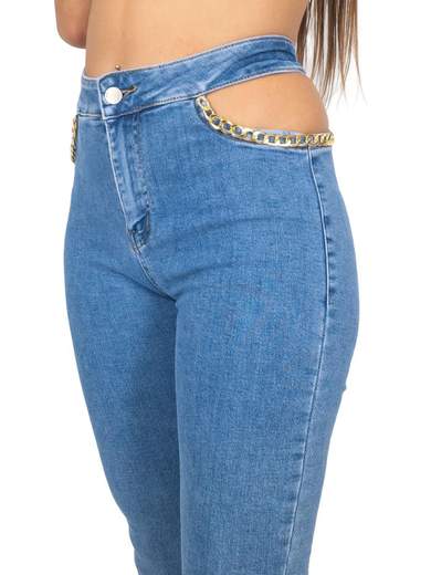 EILOUS JEANS Jeans Vita Alta A Zampa Donna Aperti Sul Fianco Bootcut