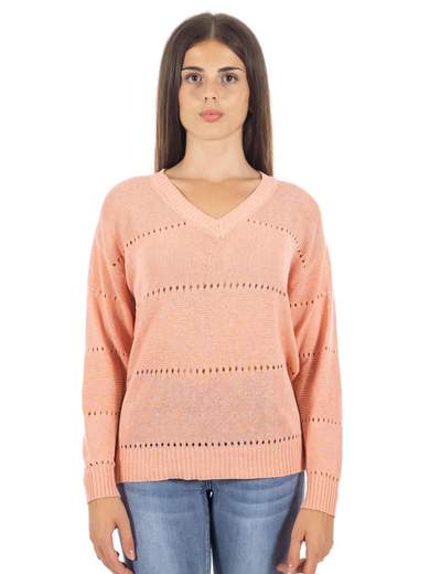 MAGLIA MANICA LUNGA COTONE TRAFORATA