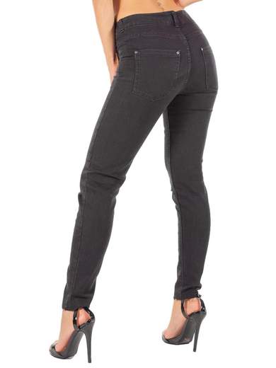 STRABELLO Jeans Strappati Ginocchia Donna a Sigaretta Estivo Slim Fit
