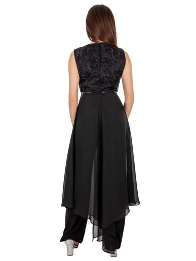Sologioie Tuta Elegante Per Cerimonia Jumpsuit Intera Completa Con Stola