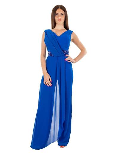 JEAN CRYÒ Tuta Elegante Per Cerimonia Jumpsuit Intera Online In Chiffon