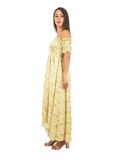 VESTITO A FIORI ESTIVO CON SPACCO