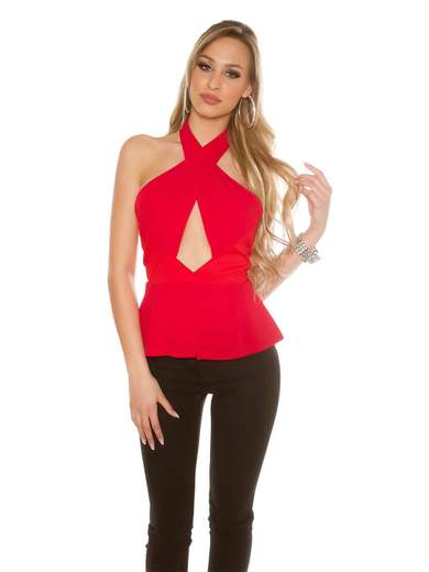 KOUCLA Top a fasce incrociate A01362