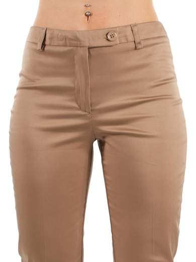 CARMEN Pantaloni slim in cotone 110-2144-SAT