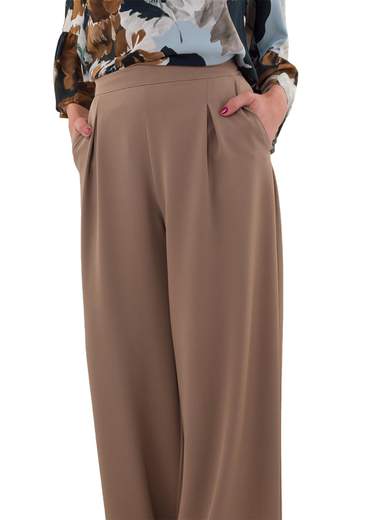 CARMEN Pantaloni palazzo ZIRCONE