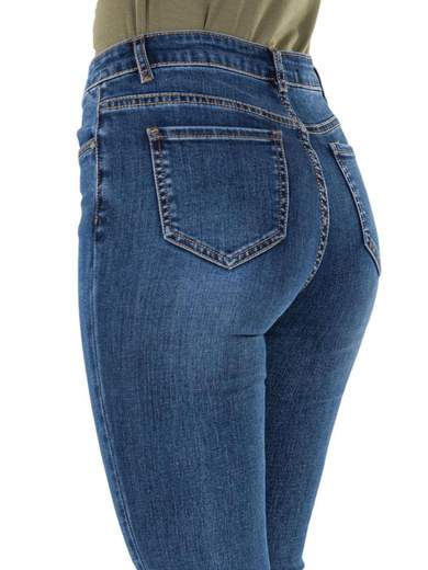 FARFALLINA Jeans Cropped Flare Donna Elasticizzati Farfallina F6733