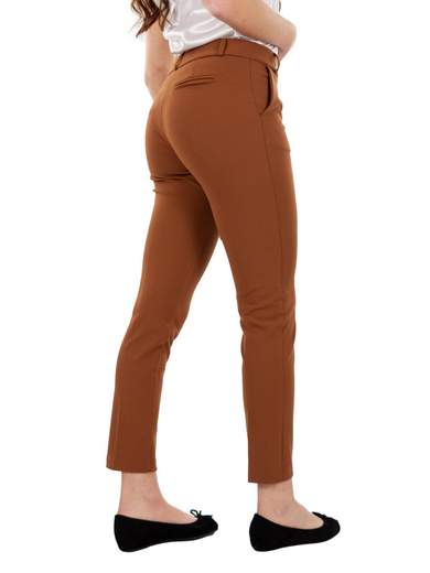 RINASCIMENTO Pantaloni donna eleganti a sigaretta in crepe elasticizzato PNTBSCRP