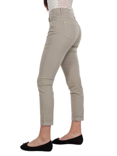 Pantalone Chino Donna Estivo Leggeri Cotone A Sigaretta Slim Fit