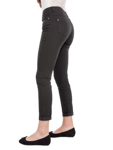 Pantalone Chino Donna Estivo Leggeri Cotone A Sigaretta Slim Fit