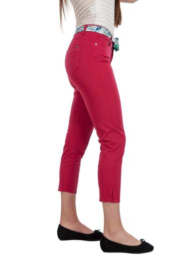 Pantaloni Capri Donna Estivo Leggeri Cotone Slim Fit