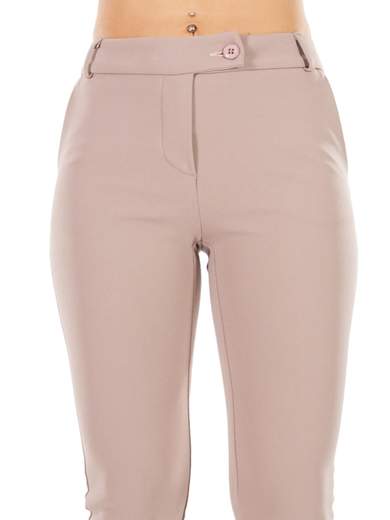 RINASCIMENTO Pantaloni donna eleganti a sigaretta in crepe elasticizzato PNTBSCRP