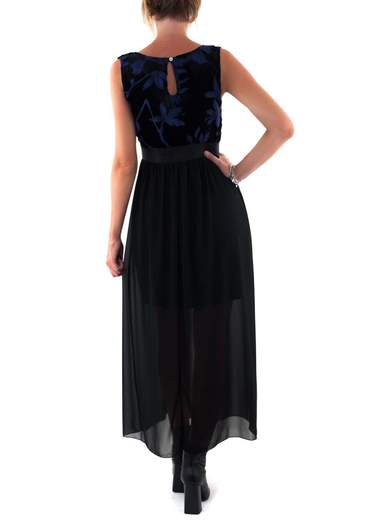 CARMEN UNICA Vestito Lungo Elegante Donna Stile Impero Con Elastico In Vita