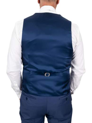 Abito cerimonia uomo slim fit Drop 6 con panciotto fascia e papillon