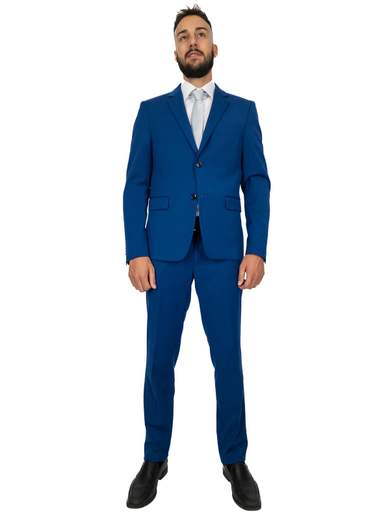 Abito cerimonia uomo giovanile elegante per matrimonio slim fit Drop 8