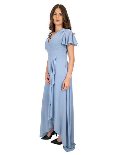 STRABELLO CERIMONIA Abito da cerimonia lungo stile impero con spacco frontale A29599-4042-ALIDA-CURVY