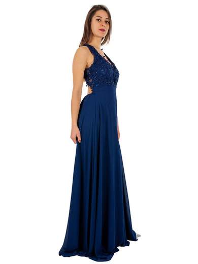 STRABELLO CERIMONIA Abito Lungo Cerimonia Donna Elegante A Impero Per Damigelle