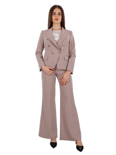 RINASCIMENTO Blazer Donna Elegante Corto Doppiopetto Rinascimento
