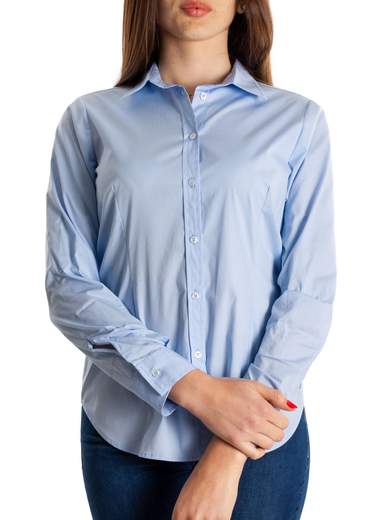 CAMICIA DONNA MANICHE LUNGHE OXFORD IN COTONE