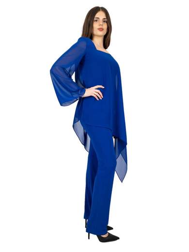 JEAN CRYÒ Completo Pantalone Donna Elegante Con Blusa Per Matrimonio