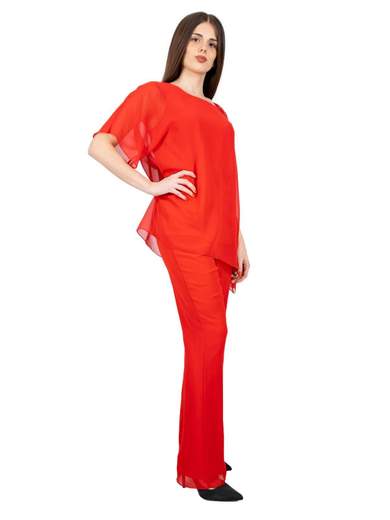 Elegant plus size chiffon outfit for women