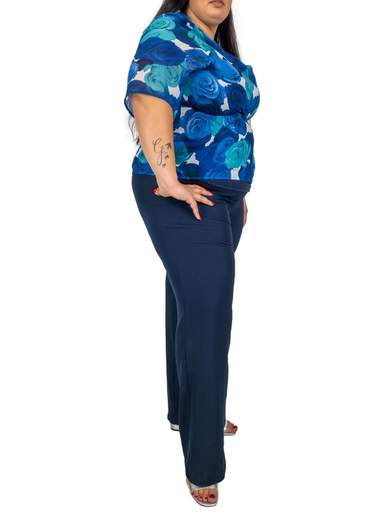 Sologioie Curvy Completo Pantalone E Casacca Elegante Abito Cerimonia Curvy