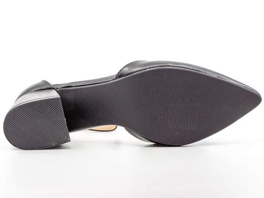 Décolleté con tacco largo e basso da cerimonia con cinturino