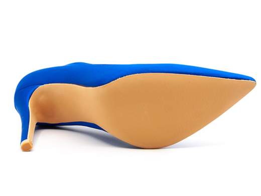 Décolleté blu con tacco alto da cerimonia eleganti donna A30-097