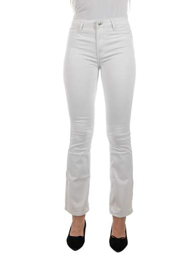 Jeans a zampa chiari bootcut elasticizzati donna estivi push up