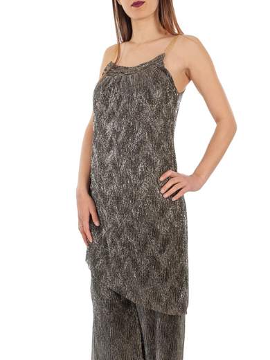 SISTE'S Pantalone E Top Elegante Vita Alta Palazzo Coordinato