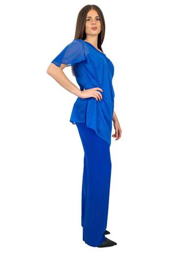 JEAN CRYÒ Pantaloni E Casacca Eleganti Per Cerimonia Con Stola