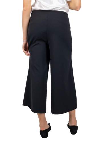 Pantaloni larghi corti ai polpacci in crepe modello gaucho