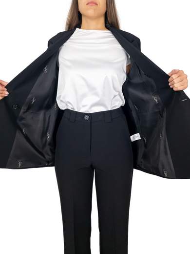 SO ALLURE Tailleur Pantalone Elegante Donna Con Blazer Doppiopetto In Twill