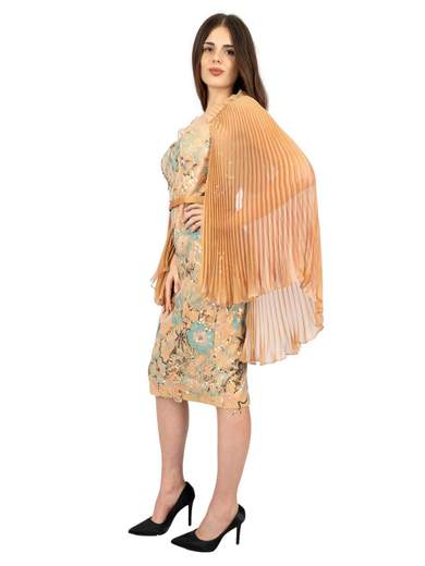 Tubino cerimonia paillettes elegante corto donna
