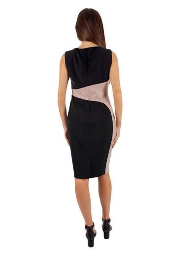 Tubino elegante donna curvy in crepe elasticizzato