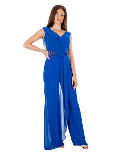 JEAN CRYÒ Tuta Elegante Per Cerimonia Jumpsuit Intera Online In Chiffon