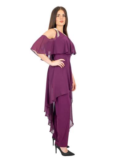 JEAN CRYÒ Tuta Intera Da Cerimonia Jumpsuit Elegante Per Matrimonio