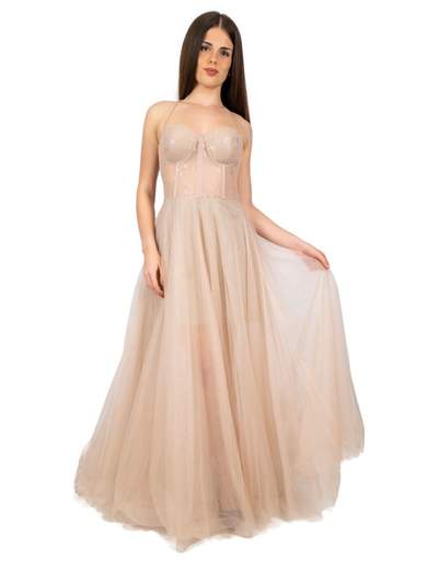 Vestito diciottesimo lungo scollo cuore elegante per ragazza