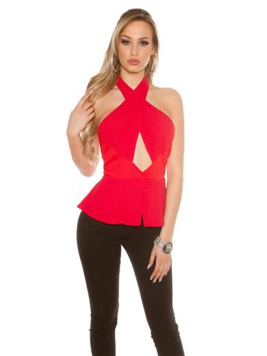 KOUCLA Top a fasce incrociate A01362