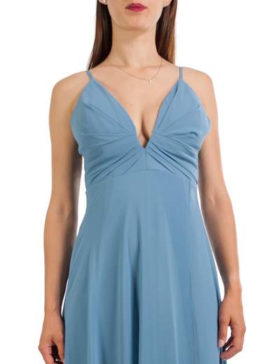 STRABELLO CERIMONIA Vestito Cerimonia Elegante Lungo con Spacco e Scollo a V A29499-3937-GINA