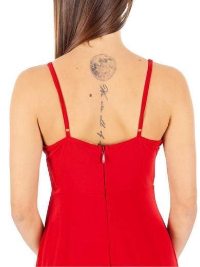 STRABELLO CERIMONIA Vestito Cerimonia Elegante Lungo con Spacco e Scollo a V A29499-3937-GINA