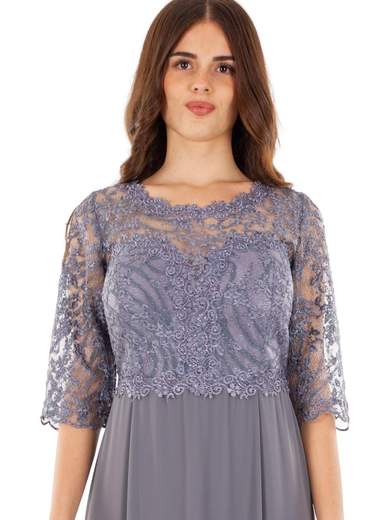 STRABELLO CERIMONIA Abito Da Cerimonia Lungo Stile Impero Mamma Sposa O Sposo